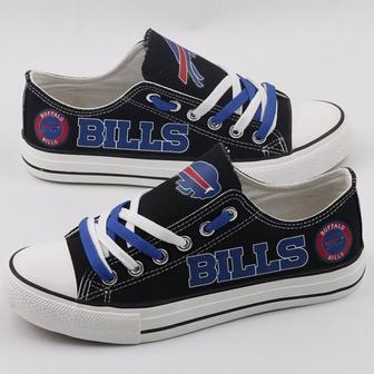 Buffalo BiIIs NFL Football 1 Gift For Fans Low Top Custom Canvas Shoes | Favorety CA