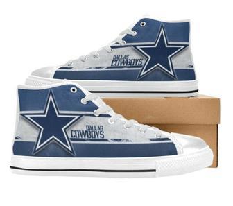 DaIIas Cowboys NFL Football 6 Custom Canvas High Top Shoes | Favorety UK