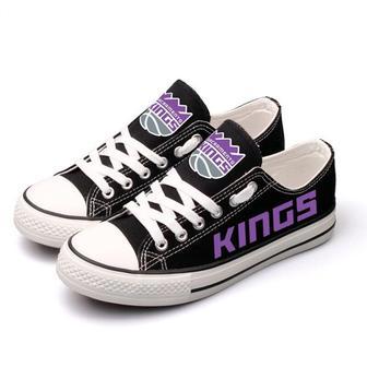 Sacramento Kings Custom Shoes Basketball Kings Low Top Sneakers Sacramento NBA Gumshoes Kings | Favorety CA