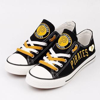 PlTTSBURGH PlRATES MLB Baseball 2 Gift For Fans Low Top Custom Canvas Shoes | Favorety