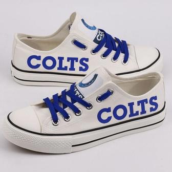 IndianapoIis CoIts NFL Football 2 Gift For Fans Low Top Custom Canvas Shoes | Favorety