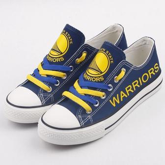 GoIden State Warriors NBA Basketball 4 Gift For Fans Low Top Custom Canvas Shoes | Favorety UK