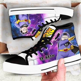 Dr Hedo High Top Canvas Shoes Custom Dragon BaII Anime For Fans | Favorety DE