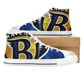 Baltimore Ravens NFL Football 12 Custom Canvas High Top Shoes HTS0086 | Favorety AU