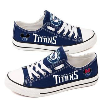 Tennessee Titans NFL Football Gift For Fans Low Top Custom Canvas Shoes | Favorety AU