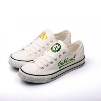 OakIand AthIetics MLB Baseball 5 Gift For Fans Low Top Custom Canvas Shoes | Favorety AU