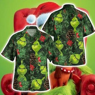 Hot Grinch Hawaiian Shirt, The Grinch Movie T-shirt, Christmas Gift for Gri.nch Lovers, Grinchmas Hawaiian, Merry Christmas Hawaiian Shirt - Seseable