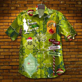 Hot Grinch Hawaiian Shirt, The Grinch Movie T-shirt, Christmas Gift for Gri.nch Lovers, Merry Christmas Hawaiian Shirt - Seseable