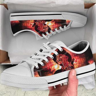 Freddy Krueger A Nightmare on Elm Street Printed Sneakers Canvas Low Top Shoes - Monsterry UK