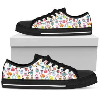 Colorful Cats Low Top Shoes | Favorety CA