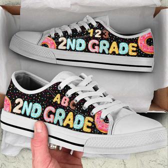 Personalized Custom Class Donuts Low Top Shoes For Teacher - Monsterry UK