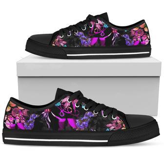 Dachshund Floral Low Top Shoe | Favorety CA