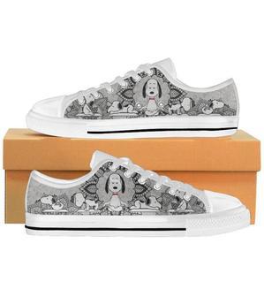 Snoopy Dog Meditate 20 Low Top Shoes | Favorety DE