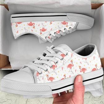 Flamingo Crown Low Top Shoes, Unisex Sneakers, Men And Women Low Top Sneakers | Favorety