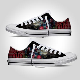 Spider-Man Far From Home Custom Print Canvas Sneakers Low Top Shoes - Monsterry CA