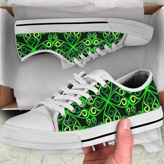 Shamrock Patterns Irish St Day Converse Sneakers Low Top Shoes - Monsterry UK