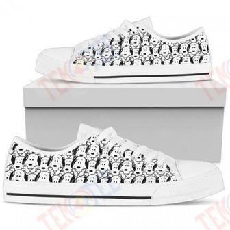Mens Womens Snoopy Pattern Low Top Shoes Custom Print Footwear Converse Sneakers | Favorety