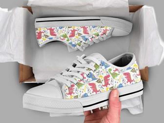 Dinosaur Cute Gifts Low Top Converse Style Shoes - Monsterry CA