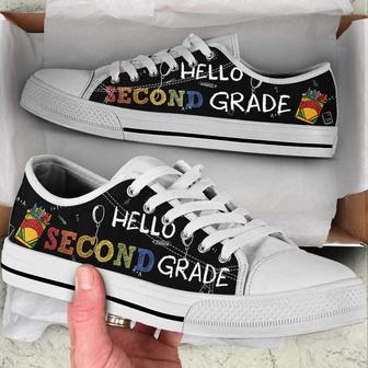 Personalized Custom Class Hello Low Top Shoes For Teacher - Monsterry