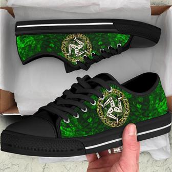 Isle of Man With Celtic Patterns Irish St Day Converse Sneakers Low Top Shoes - Monsterry
