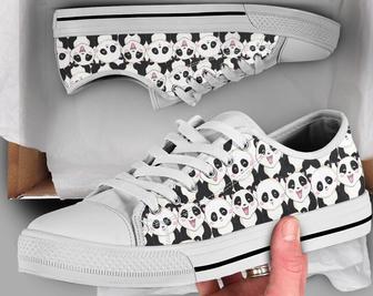 Cute Panda Shoes , Panda Sneakers , Panda Shoes , Casual Shoes , Panda Lover Gifts , Low Top Converse Style Shoes for Womens Mens Adults - Monsterry UK