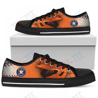 Mens Womens Artistic Scratch Of Houston Astros Low Top Shoes Custom Print Footwear Convers Sneakers | Favorety UK