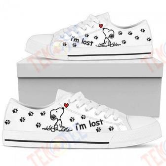 Mens Womens Snoopy Im Lost Low Top Shoes Custom Print Footwear Converse Sneakers | Favorety