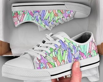 Cartoon Crystals Shoes - Sneakers , Cartoon Shoes , Womens Shoes , Kawaii Clothing , Low Top Shoes for Womens Mens Adults - Monsterry