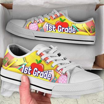 Personalized Custom Class Study Pattern Low Top Shoes For Teachers - Monsterry CA
