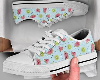 Watermelon Kiwi Shoes , Watermelon Sneakers , Watermelon Kiwi Women Shoes , Watermelon Kiwi Gift , Watermelon Kiwi - Monsterry UK