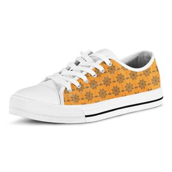 Halloween Spider Web Pattern Casual Converse Canvas Low Top Shoes - Monsterry DE