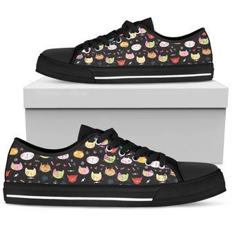 Multi-Color Cats Low Top Shoes | Favorety CA