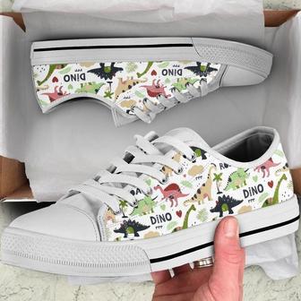 Cute Dinosaurs Low Top Shoes, Unisex Sneakers, Men And Women Low Top Sneakers | Favorety UK