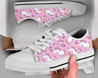 Pink Unicorn Shoes , Unicorn Sneakers , Unicorn Shoes , Casual Shoes , Unicorn Gifts , Low Top Converse Style Shoes for Womens Mens Adults - Monsterry CA