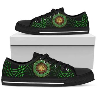 Celtic Symbol Tree Of Life Irish St Day Converse Sneakers Low Top Shoes - Monsterry