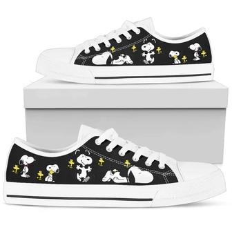 Snoopy Friendship Low Top Converse Sneaker Style Shoes - Monsterry UK