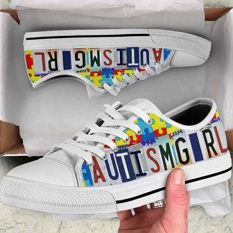 Autism Awareness Day Autism Girl Converse Sneakers Low Top Shoes - Monsterry UK