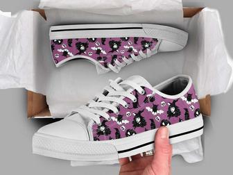 Halloween Black Witch Converse Sneakers Canvas Low Top Shoes - Monsterry UK