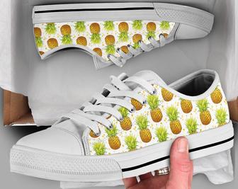 Pineapple Womens Shoes , Pineapple Sneakers , Cute Shoes , Casual Shoes , Low Top Converse Style Shoes for Womens Mens Adults - Monsterry
