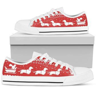 Dachshund Lover Christmas Low Top Shoe | Favorety CA