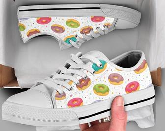 Donut Lover Shoes , Donut Sneakers , Cute Shoes , Casual Shoes , Donut Lover Gifts , Low Top Converse Style Shoes for Womens Mens Adults - Monsterry DE