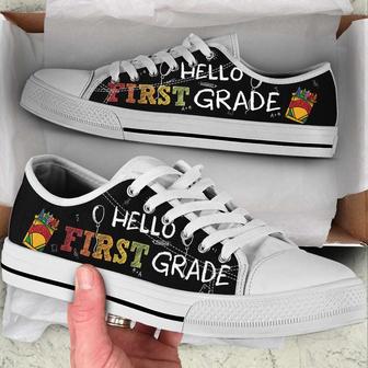 Personalized Custom Class Hello My Class Low Top Shoes For Teachers - Monsterry