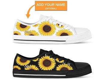Sunflower Shoes , Turtle Sneakers , Cute Shoes , Casual Shoes , Turtle Gifts , Low Top Converse Style Shoes for Womens Mens Adults - Monsterry UK