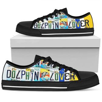 Dolphin Lover Low Top Shoes, Unisex Sneakers, Men And Women Low Top Sneakers | Favorety