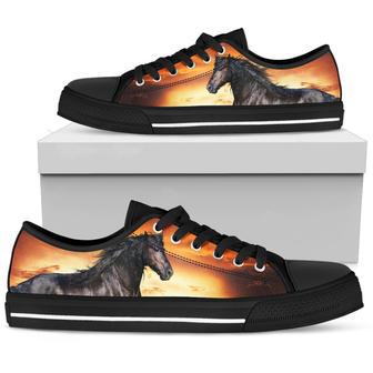 Horse Black Low Top Shoe | Favorety