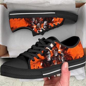 Halloween Freddy Jason Michael Horror Movie Custom Casual Low Top Canvas Shoes – - Monsterry