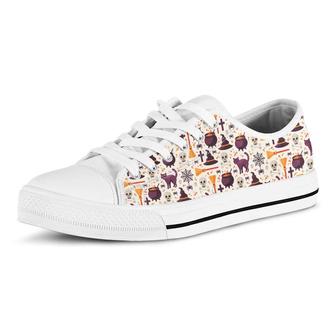 Halloween Festival Pattern Casual Converse Canvas Low Top Shoes - Monsterry