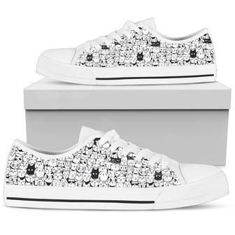 White Cats Low Top Shoes | Favorety AU