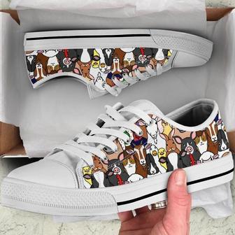 Doodle Farm Animals Faces Low Top Shoes, Unisex Sneakers, Men And Women Low Top Sneakers | Favorety AU