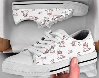 White Unicorn Shoes , Unicorn Sneakers , Casual Shoes , Unicorn Lover Gifts , Low Top Converse Style Shoes for Womens Mens Adults - Monsterry CA